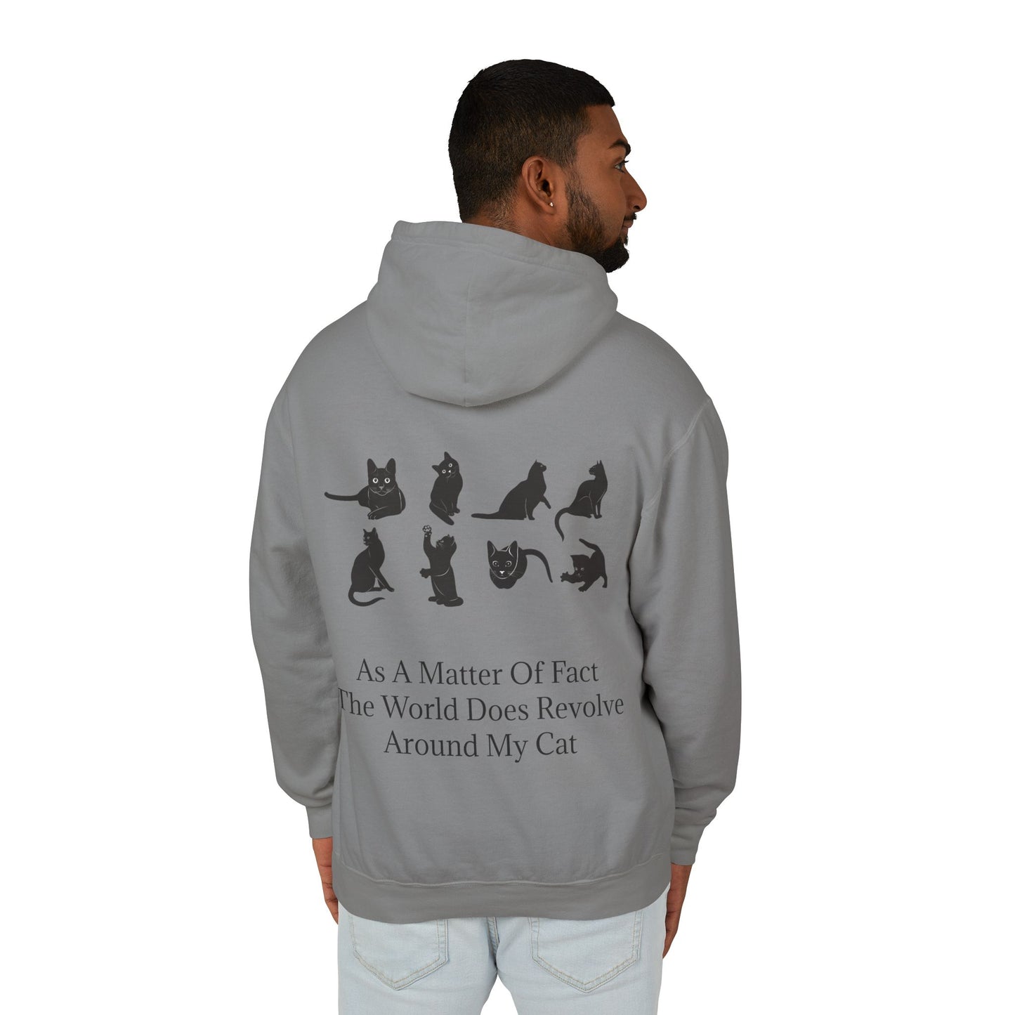 Matter Of Fact Cat Unisex Lightweight Hoodie