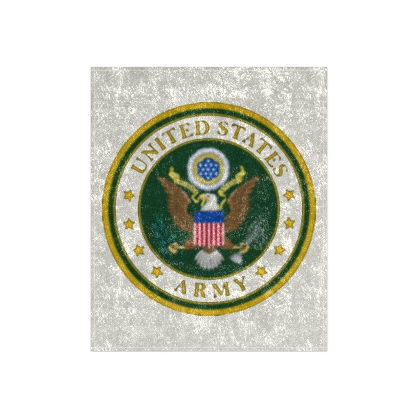 US Army Crushed Velvet Blanket