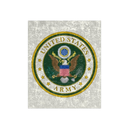 US Army Crushed Velvet Blanket