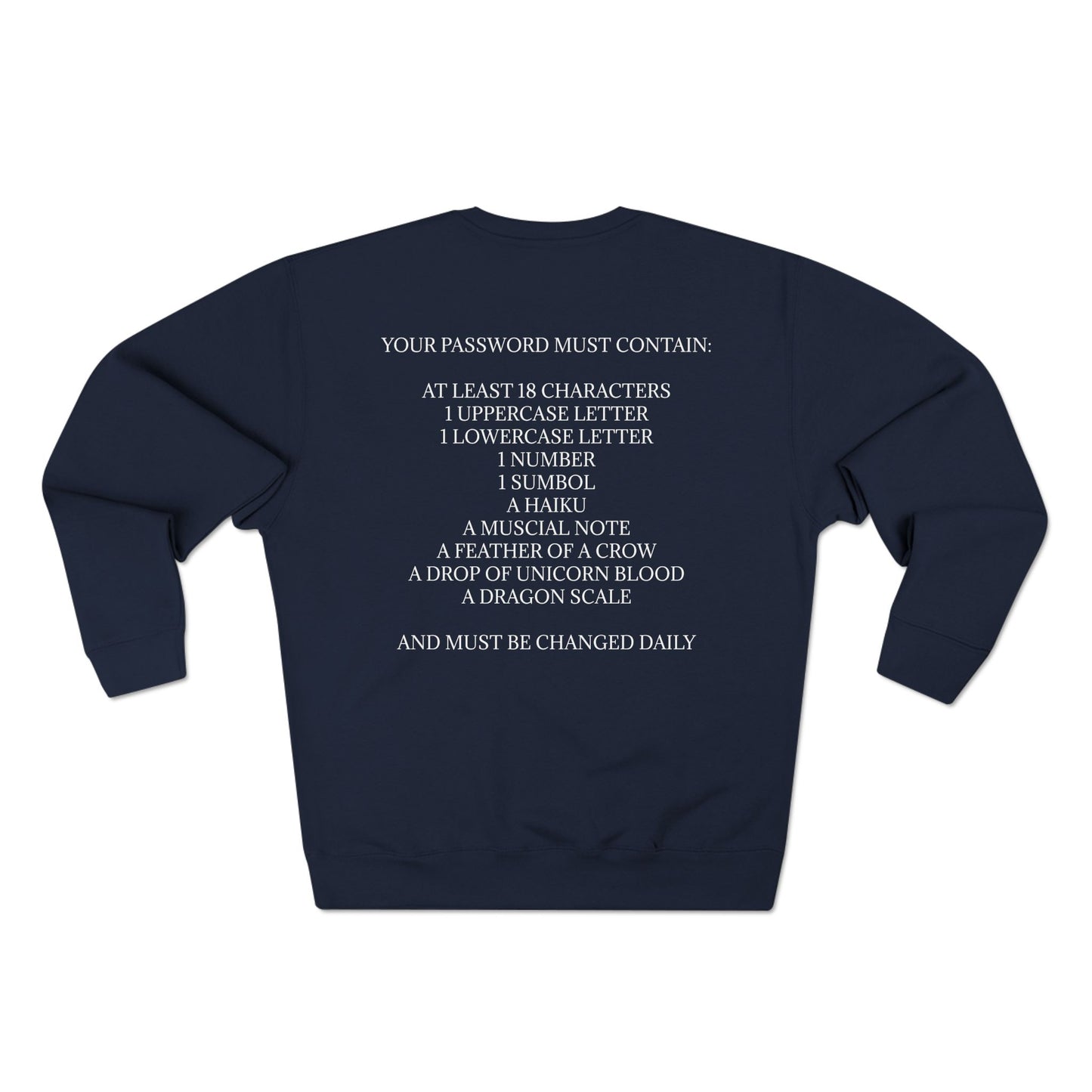 Password Unisex Crewneck Sweatshirt