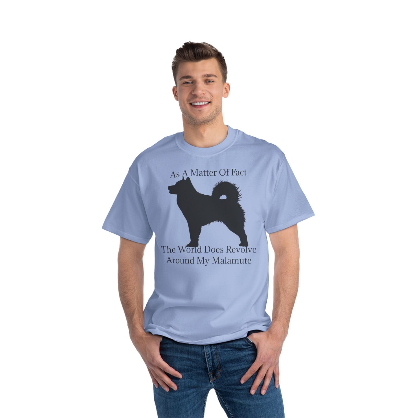 Matter Of Fact Malamute Men's Short-Sleeve Crewneck Tee