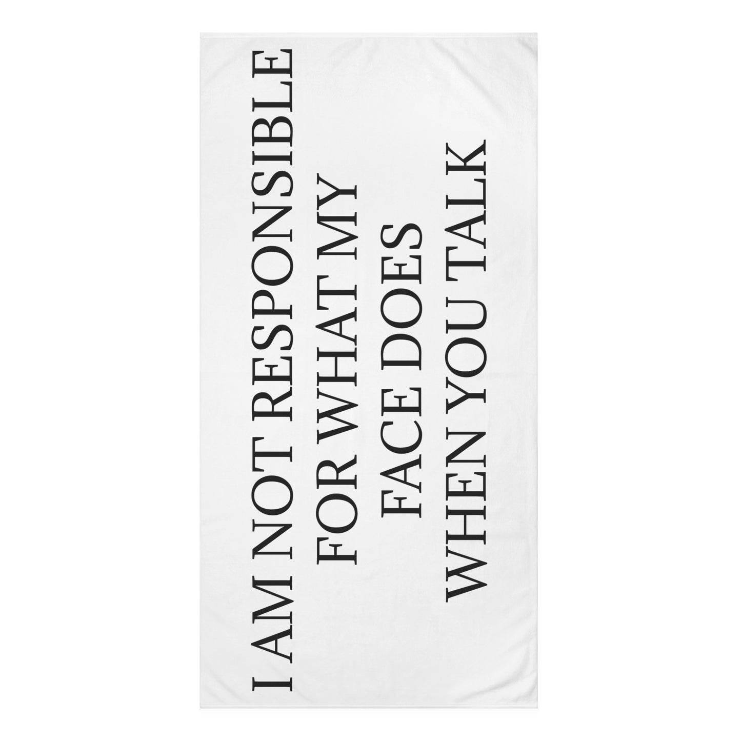 When You Talk Mink-Cotton  Beach Towel
