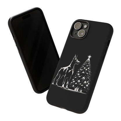 Doberman Christmas Tree iPhone Case