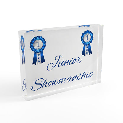 Junior Showmanship Acrylic Photo Block