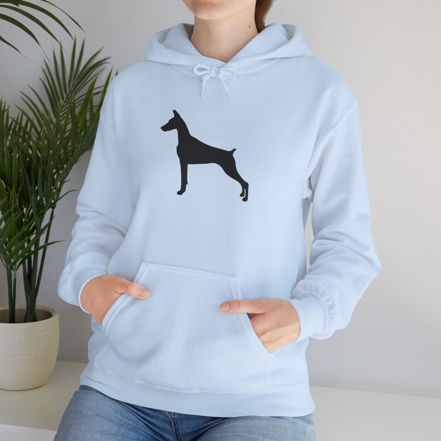 Doberman Silhouette Unisex Hoodie
