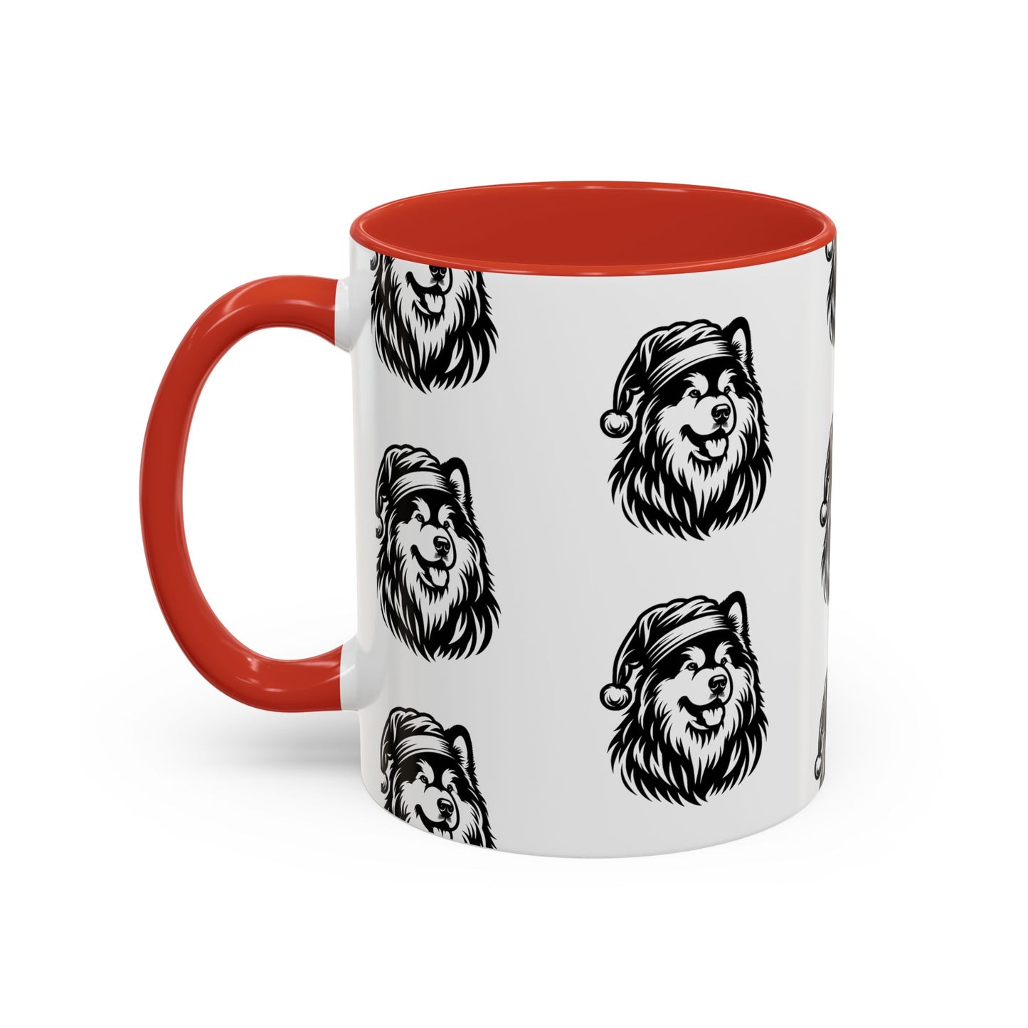 Santa Paws Malamute 2-Tone Coffee Mug