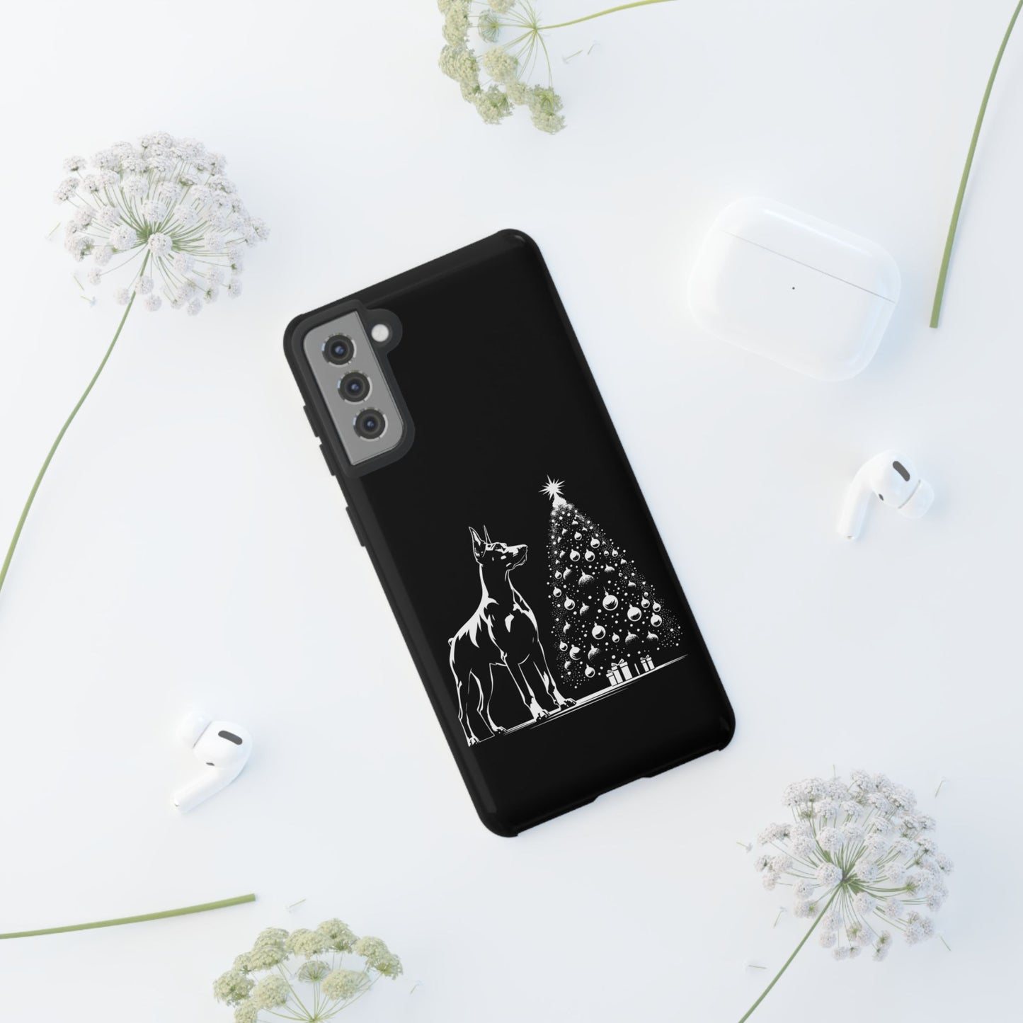 Doberman Christmas Tree Samsung Case