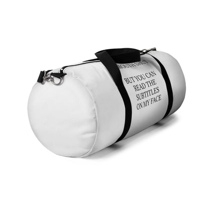 Subtitles Duffel Bag