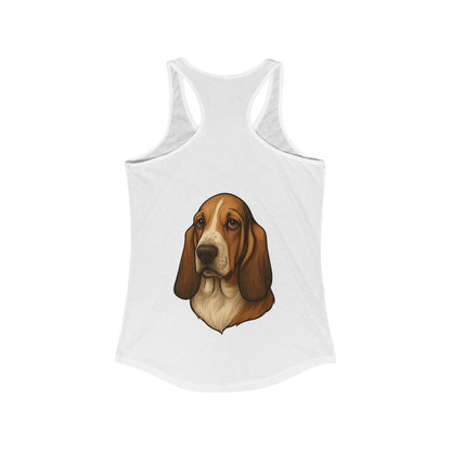 Basset Hound Head Women's Racerback Tank