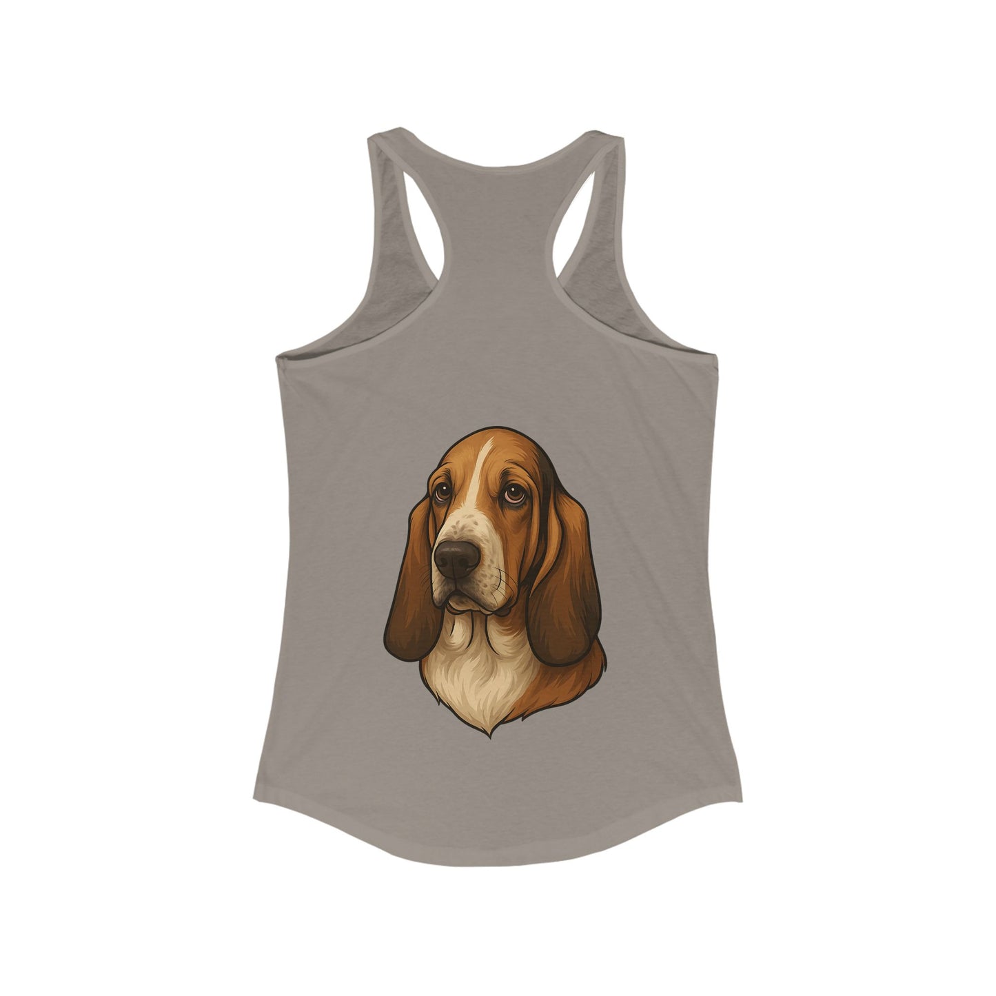 Basset Hound Head Women's Racerback Tank