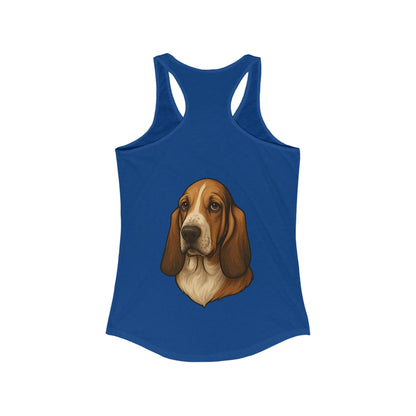 Basset Hound Head Women's Racerback Tank