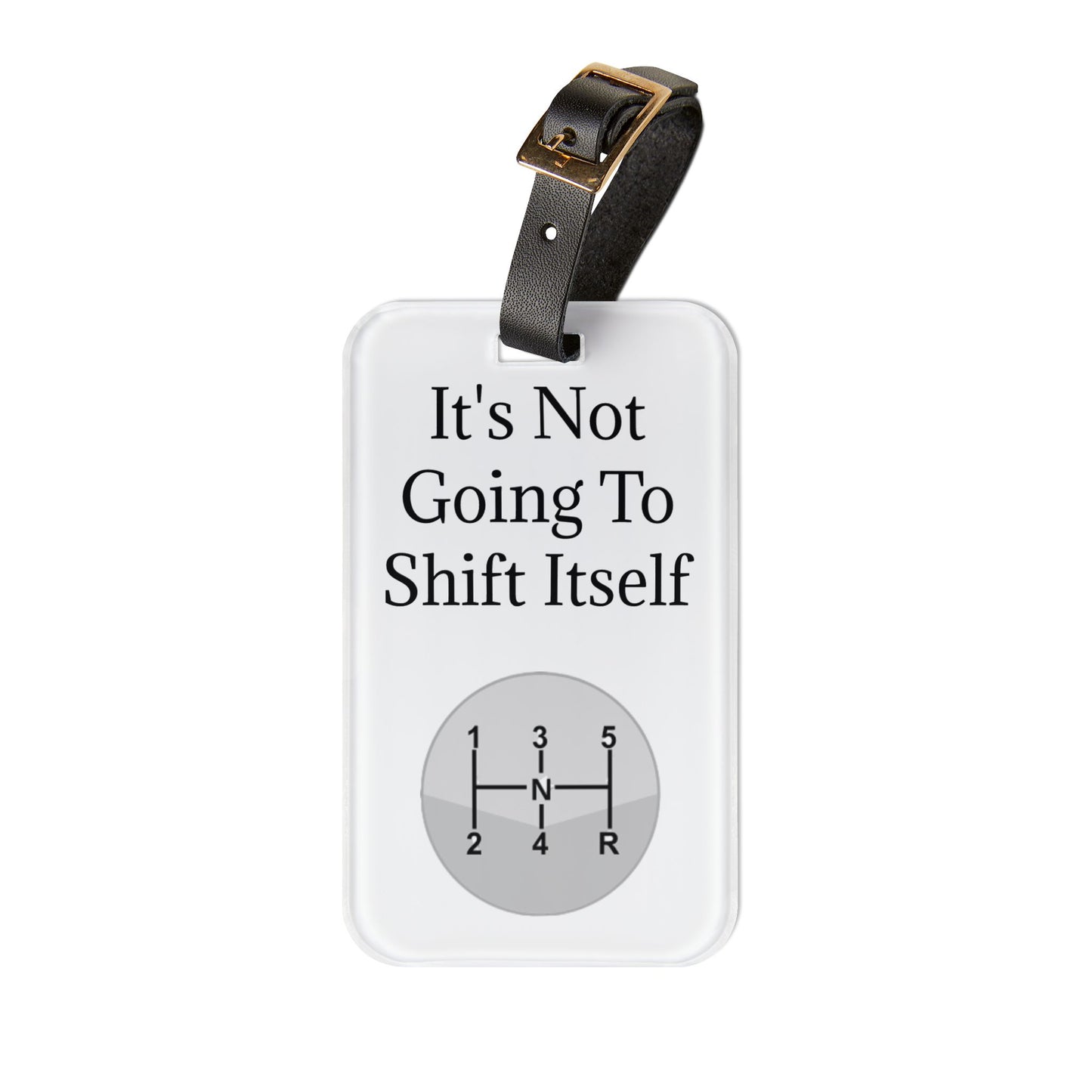 Shift Itself Leather Strap Luggage Tag
