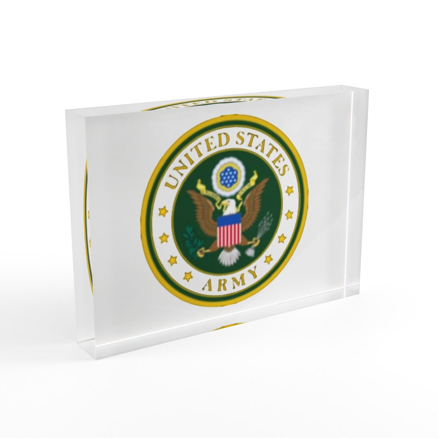 US Army Acrylic Photo Block