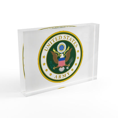 US Army Acrylic Photo Block