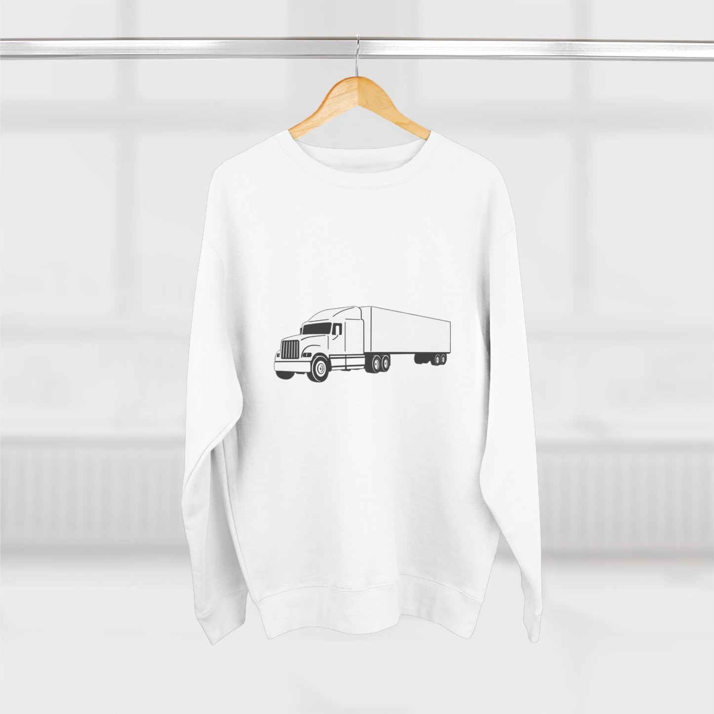Semi Truck Unisex Crewneck Sweatshirt