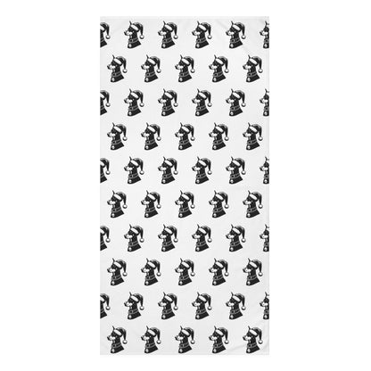 Santa Paws Doberman Mink-Cotton  Beach Towel