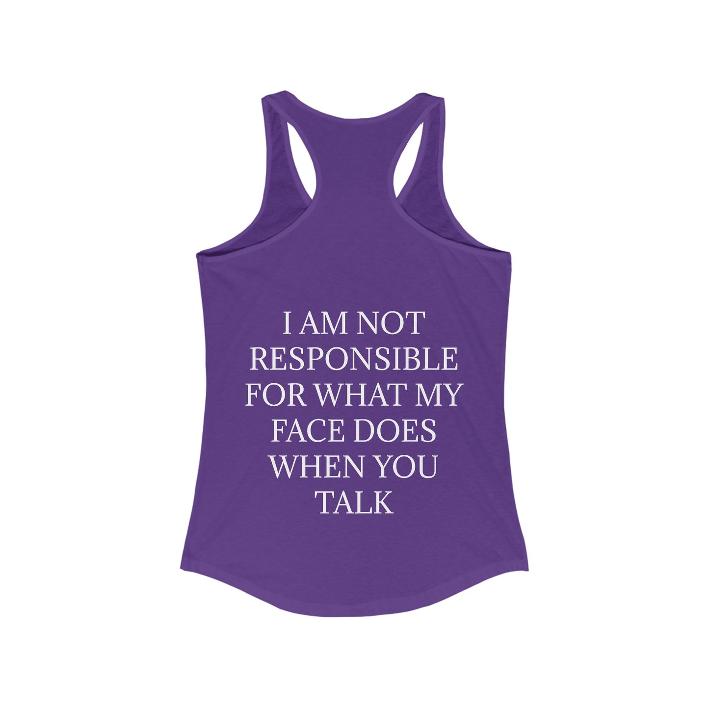 When You Talk Women's Racerback Tank