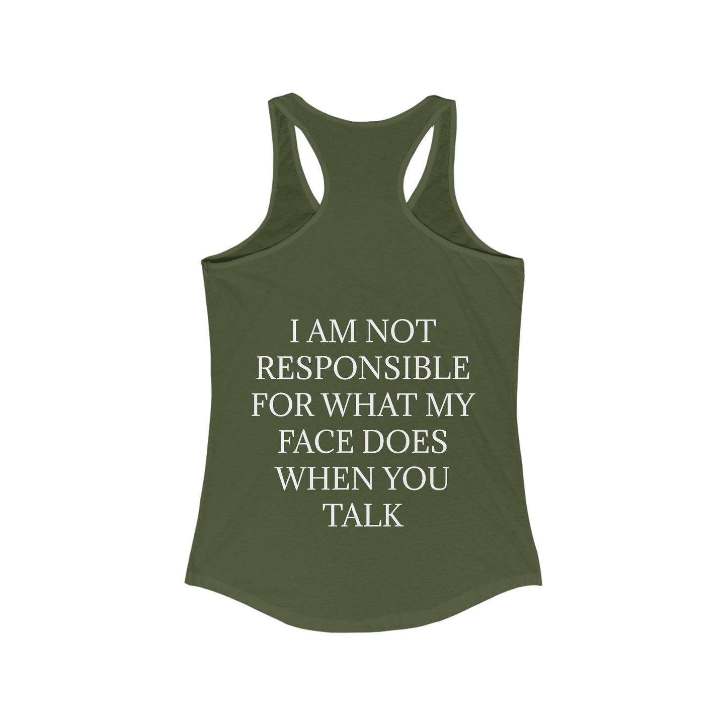 When You Talk Women's Racerback Tank
