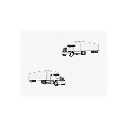 Semi Truck Ceramic Photo Tile
