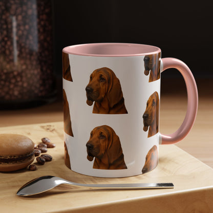 Bloodhound Head 2-Tone Coffee Mug
