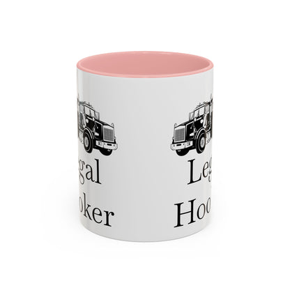 Legal H**ker Heavy Tow Truck 2-Tone Coffee Mug