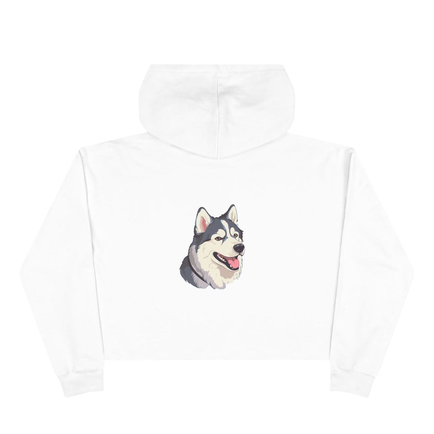 Malamute Head Women's Crop Hoodie