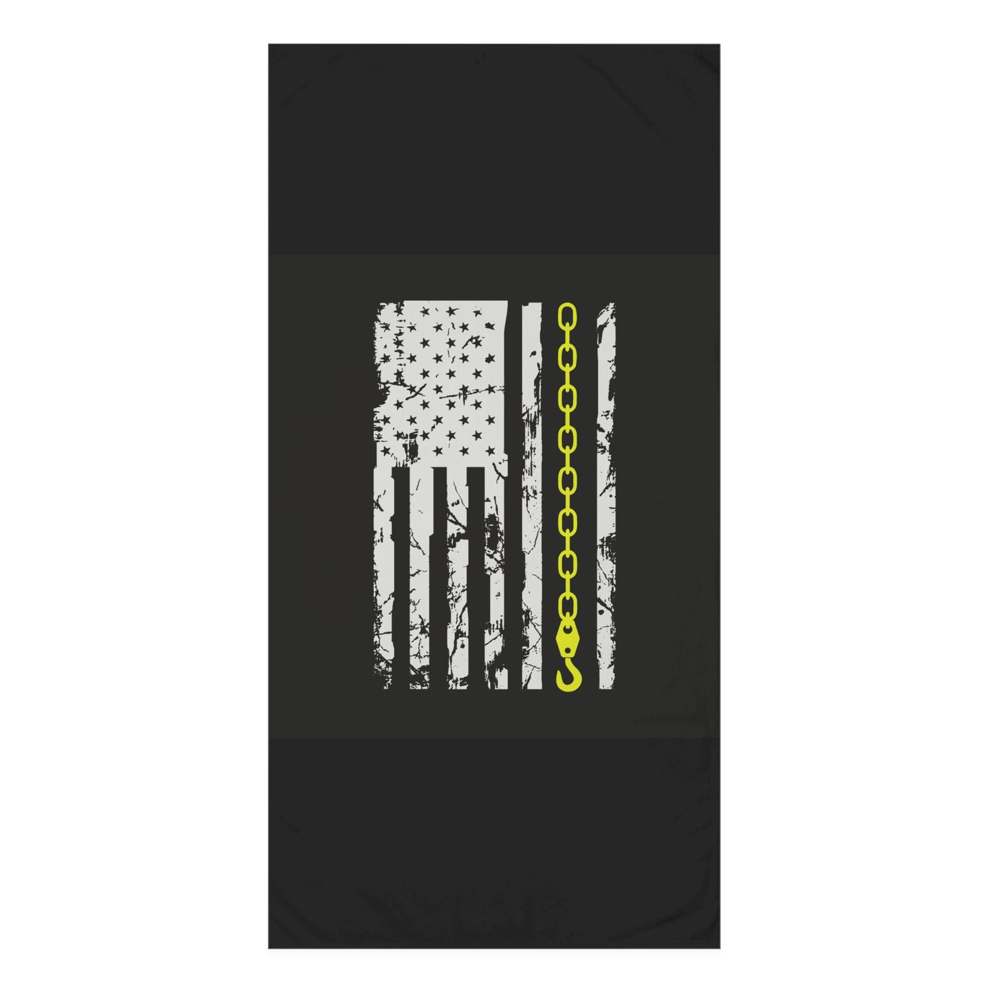 Thin Yellow Line Mink-Cotton  Beach Towel