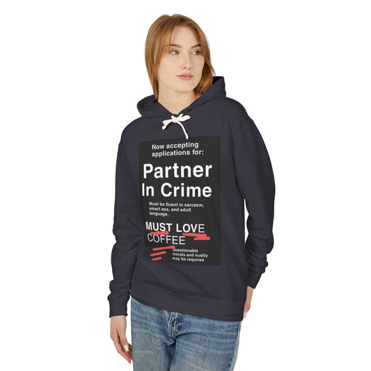 Partner In Crime Unisex Lightweight Hoodie