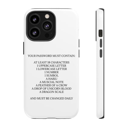 Password iPhone Case