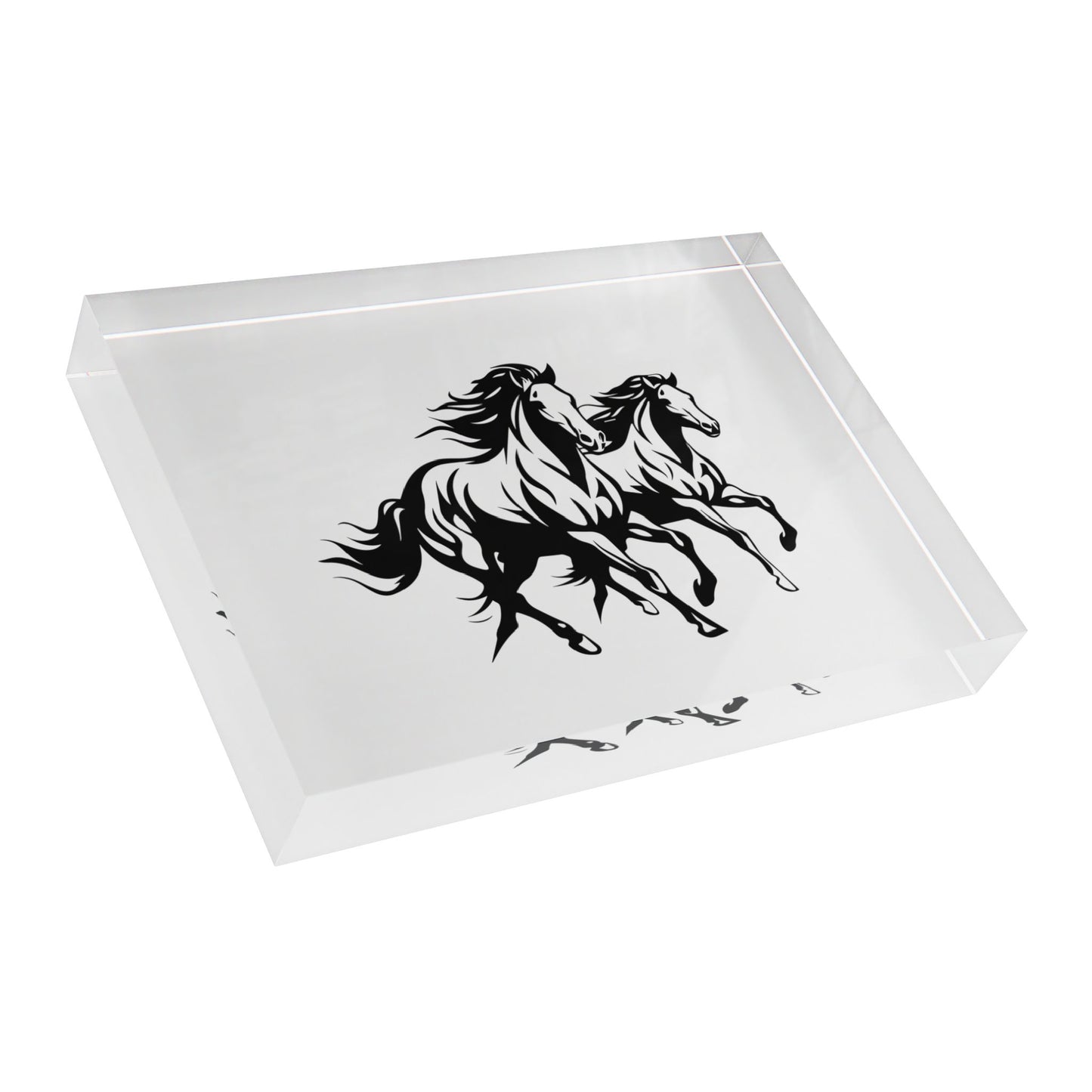 Horsin' Around Acrylic Photo Block