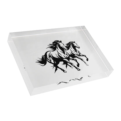 Horsin' Around Acrylic Photo Block