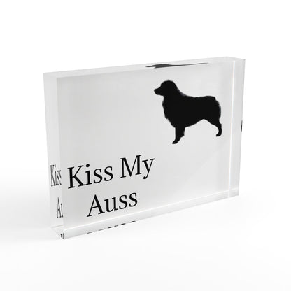 Kiss My Auss Acrylic Photo Block