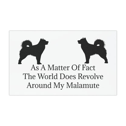 Matter Of Fact Malamute Indoor/Outdoor Magnet
