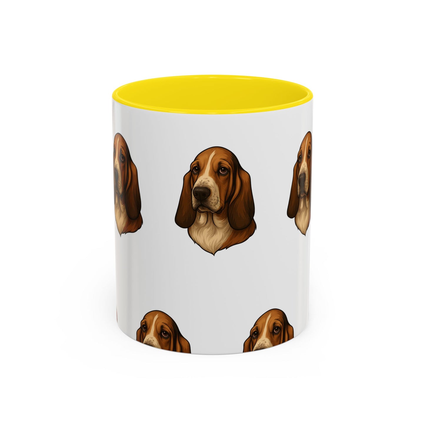 Basset Hound Head 2-Tone Coffee Mug