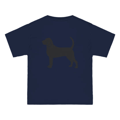Bloodhound Silhouette Men's Short-Sleeve Crewneck Tee