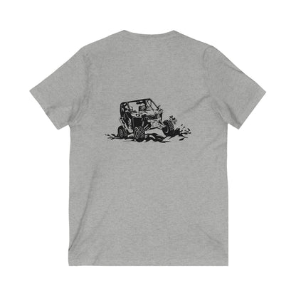 Slingin' Mud Side By Side Unisex Short Sleeve V-Neck Tee