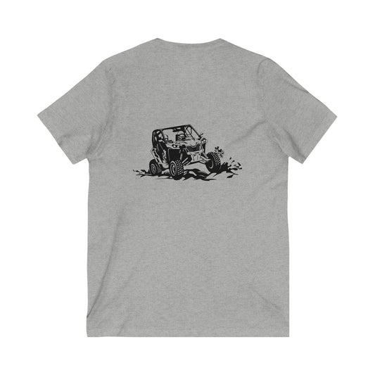 Slingin' Mud Side By Side Unisex Short Sleeve V-Neck Tee