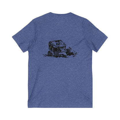 Slingin' Mud Side By Side Unisex Short Sleeve V-Neck Tee