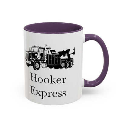 H**ker Express Heavy Tow Truck 2-Tone Coffee Mug