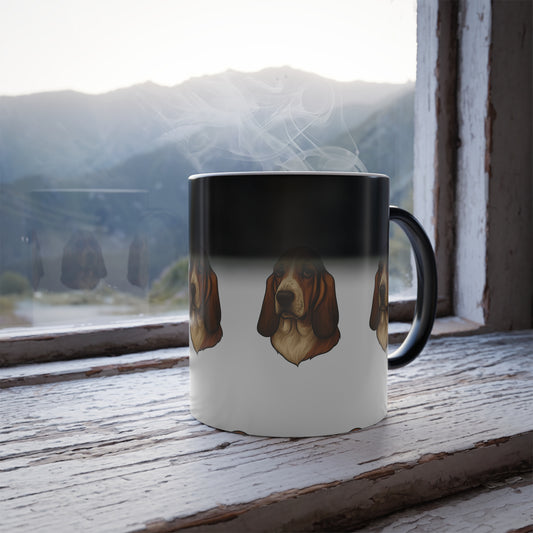 Basset Hound Head Color Changing Mug