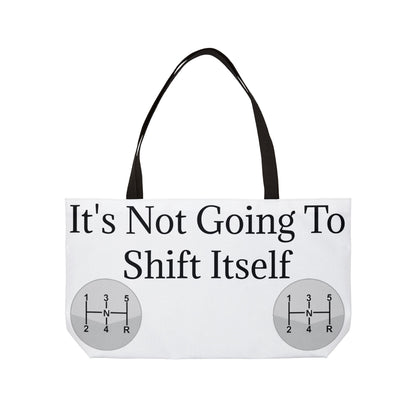 Shift Itself Weekender Tote Bag