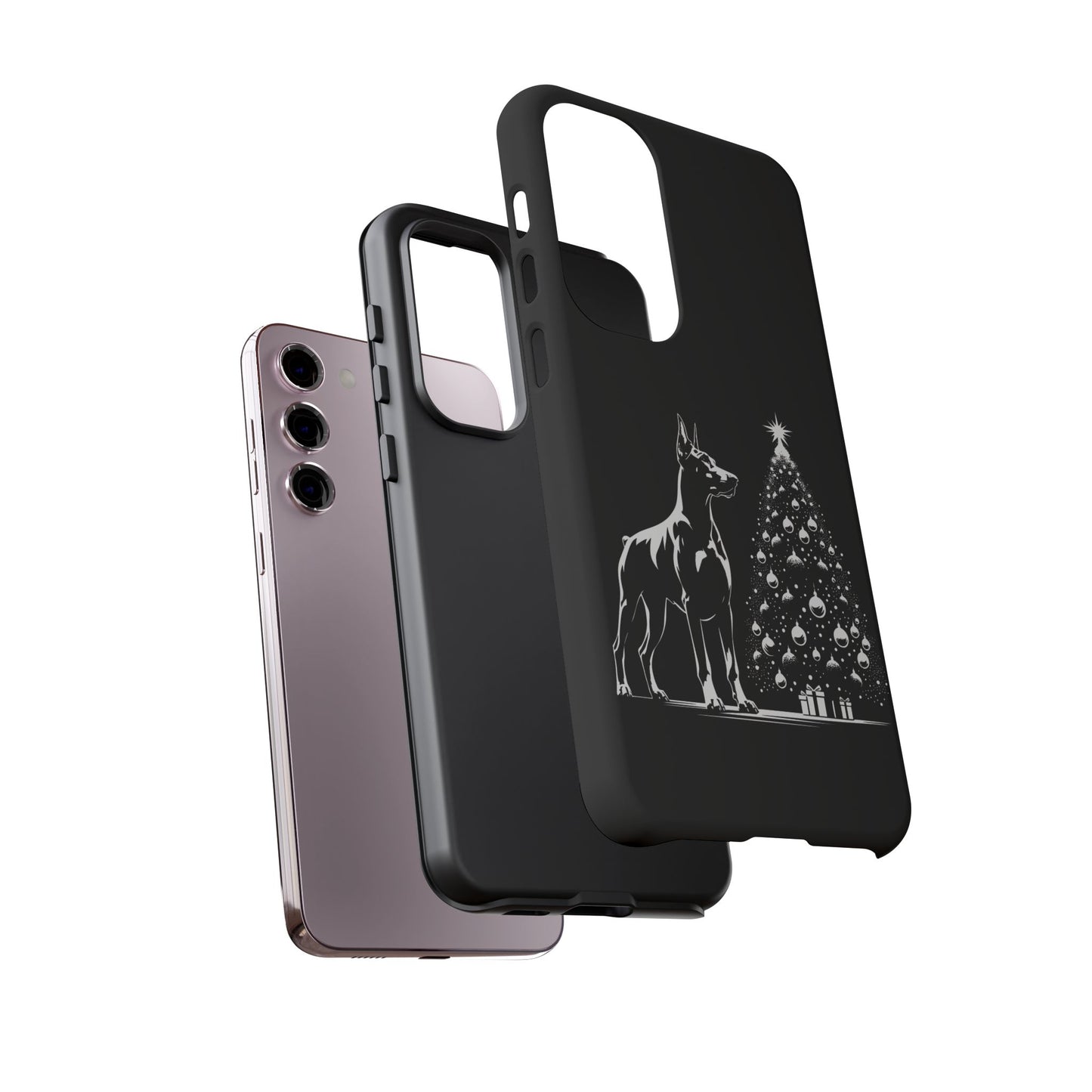 Doberman Christmas Tree Samsung Case