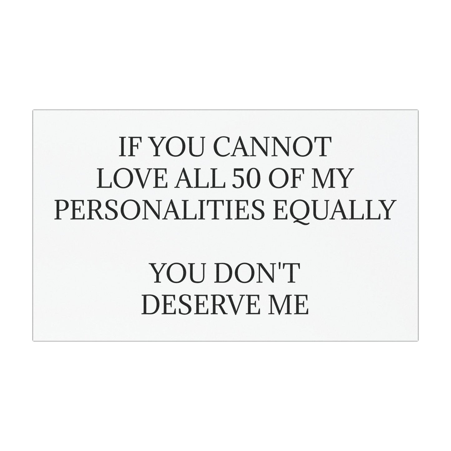 50 Personalities Indoor/Outdoor Magnet