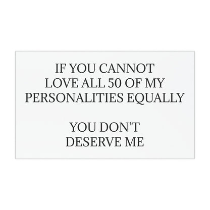 50 Personalities Indoor/Outdoor Magnet