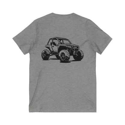 Off The Beaten Path Side By Side Unisex Short Sleeve V-Neck Tee