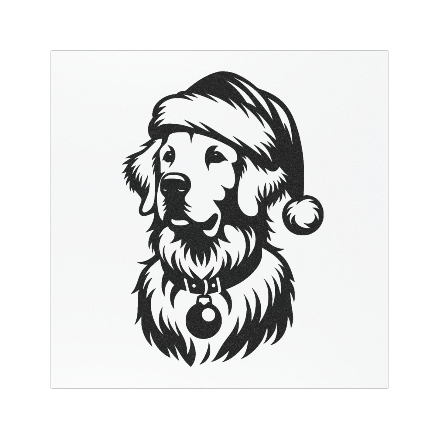 Santa Paws Golden Indoor/Outdoor Magnet