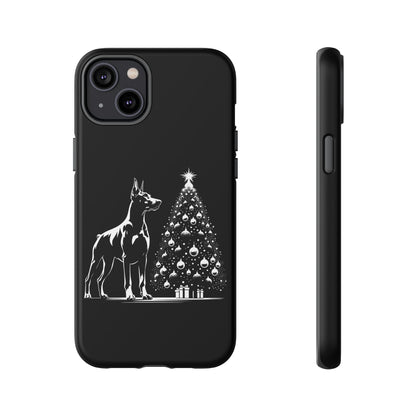 Doberman Christmas Tree iPhone Case