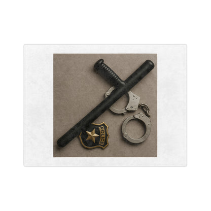 Law Enforcement Appreciation Velveteen Microfiber Blanket