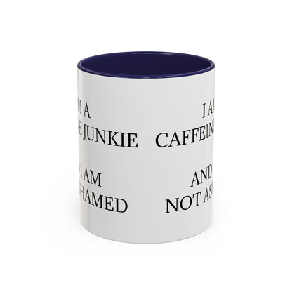 Caffeine Junkie 2-Tone Coffee Mug