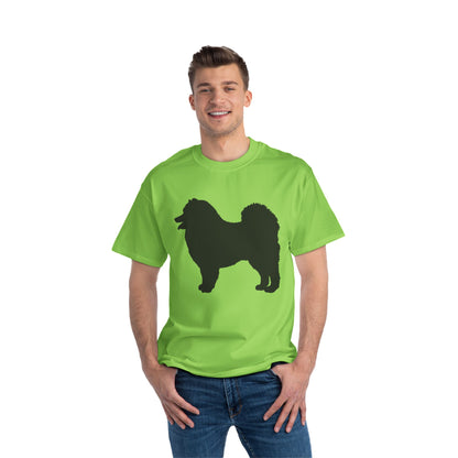 Samoyed Silhouette Men's Short-Sleeve Crewneck Tee